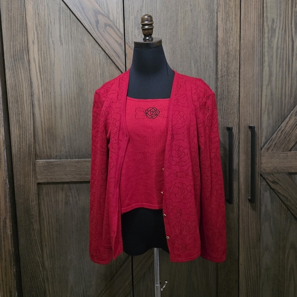 St. John Sweaters - St. John Vintage Roses Set